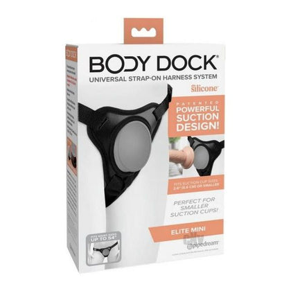 Introducing the Body Dock Elite Mini Strap-On Harness: The Ultimate Pleasure Companion for Petite Dildos and Vibrators!