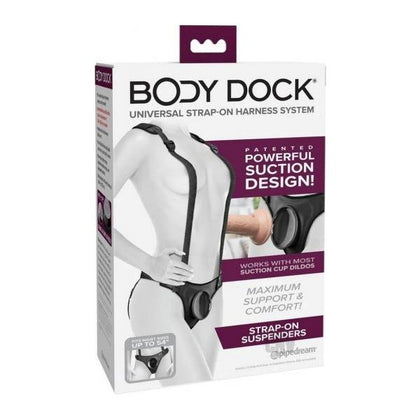 Introducing the Body Dock® Strap-On Suspenders: The Ultimate Support and Comfort System for Strap-On Play - Model X1, Unisex, Pleasure Enhancer, Black