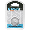 Perfect Fit Stackit Clear SilaSkin Cock Ring - Ultimate Extended Play and Bulge Enhancement for Men - Adult Naughty Store