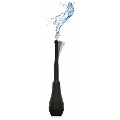 Ergoflo Extra Black Anal Douche - Advanced Medical Grade Contoured Bulb with Air Valve Technology for Effortless Cleansing - Model EADX-5000 - Unisex Anal Intimate Care - Deep Cleanse for Ultimate Pleasure - Sleek Black Finish