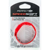 Speed Shift Red Adjustable Cock Ring - Model RS-17: Ideal for First Timers, Male Pleasure, Restrictive Fit - Red