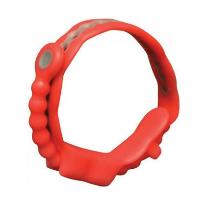 Speed Shift Red Adjustable Cock Ring - Model RS-17: Ideal for First Timers, Male Pleasure, Restrictive Fit - Red