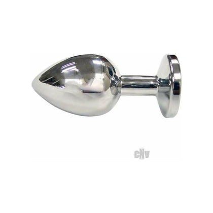 Stainless Steel Jewelled Anal Butt Plug - Large Size (Model: RBP-L) - Adult Naughty Store