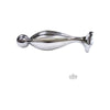 Rouge Garments Stainless Steel Fish Tail Butt Plug Med Clamshell - Model FTBP-MED-001 - Unisex Anal Pleasure Toy - Silver - Adult Naughty Store