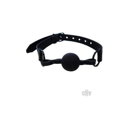 DarkDesire Leather Ball Gag - Temptation T-300 - Unisex - Sensual Silence - Black
