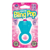 Rock Candy Bling Pop Ring Blue Vibrating Cock Ring - The Ultimate Pleasure Enhancer for Couples - Adult Naughty Store