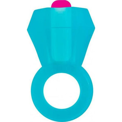 Rock Candy Bling Pop Ring Blue Vibrating Cock Ring - The Ultimate Pleasure Enhancer for Couples - Adult Naughty Store