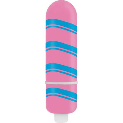 Introducing the Candy Stick Mini Vibe CS-100 - A Compact Pleasure Powerhouse for External Stimulation in Candy Striped Colors