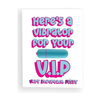 NaughtyVibes Rock Candy A2 Greeting Card with Bullet Vibrator - Model NC-001 - Female - Clitoral Stimulation - Pink