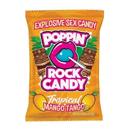 Poppin' Rock Candy Mango Tango Explosive Oral Pleasure Candy - Model PT-001 - For Couples - Tongue Tingling Sensation - Vibrant Yellow