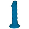 Rock Candy Suga Daddy 8.27 Blue - Premium Silicone G-Spot/P-Spot Pleasure Toy - Adult Naughty Store