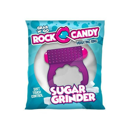 Purple Rock Candy Sugar Grinder - Electric Single Speed C-Ring (One-Size-Fits-Most) - Body Safe Super Soft TPR - Unleash Sensational Pleasure