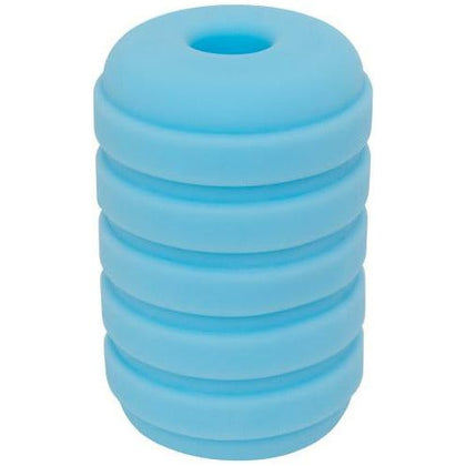 Rock Candy Taffy Puller Pleasure Sleeve Blue - The Ultimate Male Masturbation and Stamina Training Device - Adult Naughty Store