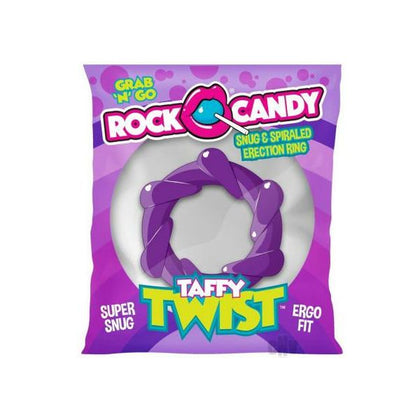 Purple Rock Candy Taffy Twist Spiraled C-Ring - Intensify Sensations for All Genders, Pleasure Enhancer