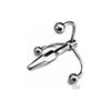 Crown Jewels Stainless Steel Penis Plug - Model CJP-001 - Unisex Urethral Toy for Intense Glans Stimulation - Silver - Adult Naughty Store