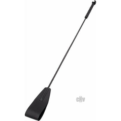 Rouge Riding Crop Black - Premium Leather and Suede Hand Braided Riding Crop for Sensual Pleasure and Discipline