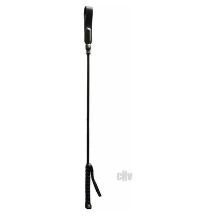 Introducing the Exquisite Equestrian Collection: Rouge Long Riding Crop Slim Tip 24 inches - Black