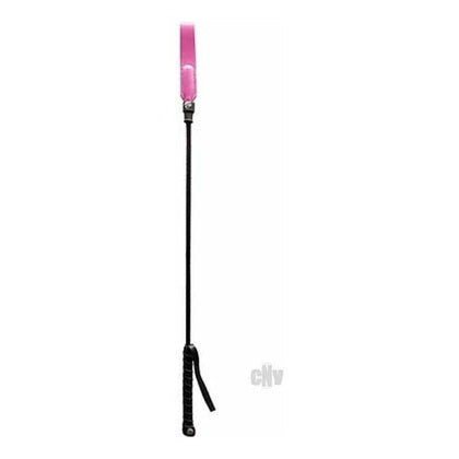 Leather Delights Riding Crop - Slim Tip - Model RD-200 - Unisex - Pleasure for Impact Play - Pink