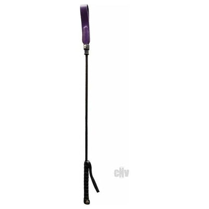 Introducing the Equestrian Elegance Rouge Long Riding Crop Slim Tip 24 inches Purple - The Ultimate Pleasure Accessory for Horse Lovers!