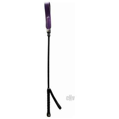 Introducing the Exquisite Equestrian Collection: Rouge Short Riding Crop Slim Tip 20 inches Purple, the Ultimate Pleasure Enhancer for All Genders!