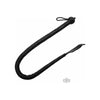 Rouge Devil Tail Whip Black - Hand Braided Leather Loop Wrist Strap - 36.22 Inches - BDSM Sex Toy - Model RDW-001 - Unisex - Sensual Pleasure - Black - Adult Naughty Store