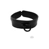 Luxury Leather Collar - Black BDSM Submissive Slave Neck Restraint - Model X1 - Unisex - Sensual Pleasure and Power Play Accessory - Adult Naughty Store