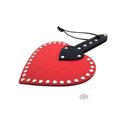 Rouge Heart Paddle Red Leather - Premium BDSM Spanking Toy for Enhanced Pleasure and Control - Adult Naughty Store