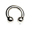 Steelex 1.96-Inch Stainless Steel Horse Shoe Cock Ring with Ball Tickler - For Enhanced Pleasure, Men's Toy, Silver - Adult Naughty Store