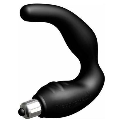 Naughty-Boy Silicone Vibrator - Model NB-001 - Prostate and Perineum Stimulator for Men - Sexy Black