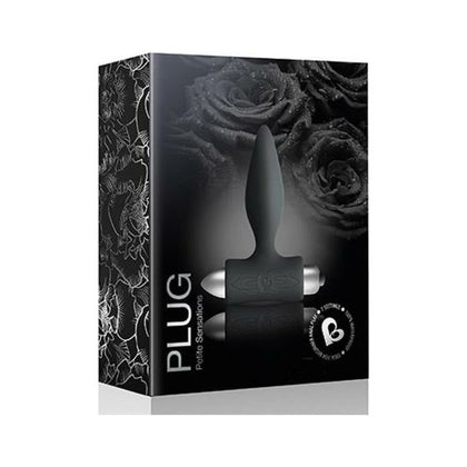 Rocks-Off Petite Sensations Plug Black - Vibrating Anal Plug for All Genders, Intense Pleasure in a Compact Size