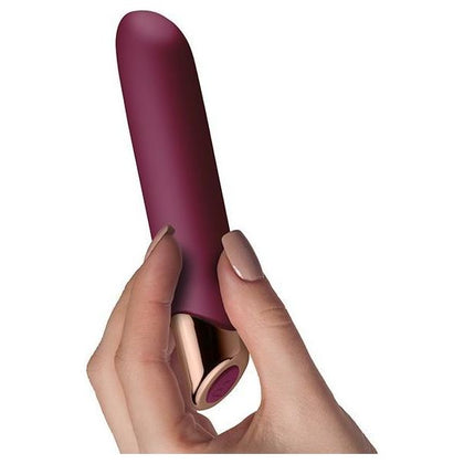 Introducing the Chaiamo Burgundy Velvet Touch Silicone Vibrator - Model C-2000X: A Luxurious Pleasure Experience for All Genders and Sensual Delights