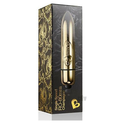 Lovehoney Ro-80 Single Speed Bullet Vibrator - Champagne Gold - Adult Naughty Store