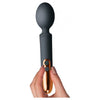 Rocks Off Oriel Rechargeable Wand Black - Powerful Couples' Pleasure Toy for Intense Sensual Stimulation