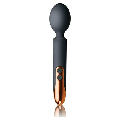 Rocks Off Oriel Rechargeable Wand Black - Powerful Couples' Pleasure Toy for Intense Sensual Stimulation