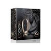 Introducing the Sensa Pleasure Cocktail Black-Rose Gold Dual Stimulating Couples' Sex Toy - Model #X789