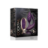 Introducing the Cocktail Purple-Rose Gold Dual Motor Couples' Pleasure Toy - Model CT-2021: An Exquisite Blend of Pleasure for All - Adult Naughty Store