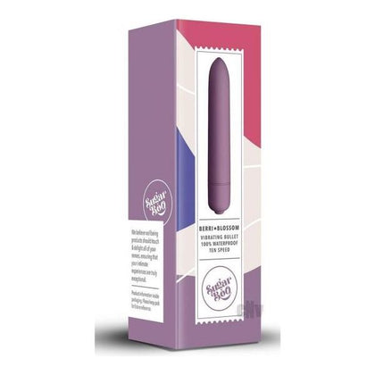 Sugar Boo Berri Blossom Sensory Touch Vibrating Wand - Model SB-001 - Unisex - Intimate Pleasure - Lavender - Adult Naughty Store