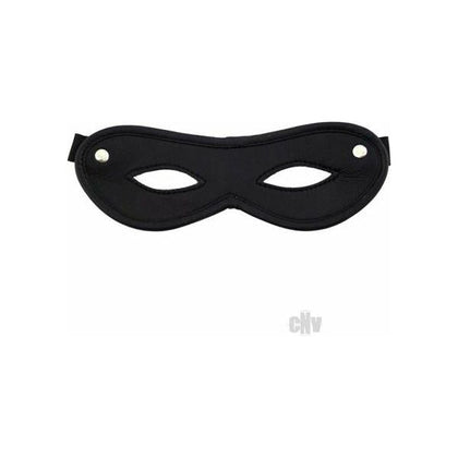 Rouge Open Eye Mask O-S Black: Sensual Leather/Suede Unisex Eye Cut Mask for Intimate Pleasure - One Size Fits All - Adult Naughty Store