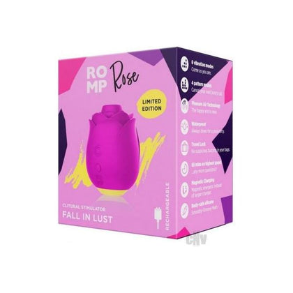 ROMP Rose Pink Clitoral Stimulator with Pleasure Air Technology | Model: Rose | For Women | Clitoral Stimulation | Pink