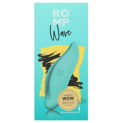 Experience Luxurious Pleasure with ROMP Lay On Vibrator - Wave Teal: The Ultimate Clitoral Stimulation Device for Women