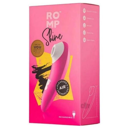 ROMP Shine Pink/White Clitoral Stimulator - Model 10 - Female - Clitoral - Waterproof