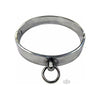 Rouge Steel Collar - Premium BDSM Collar for Intense Pleasure - Model SC-300 - Unisex - Neck Restraint for Exciting Role Play - Silver - Adult Naughty Store