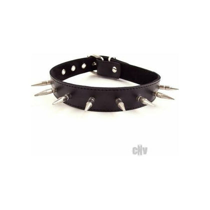 Rouge Spiked Collar with 1 inch Spikes Black