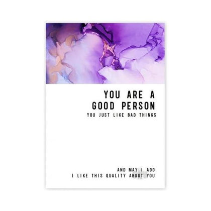 Sophisticated Sensations: Ink + Soul Greeting Cards - Good Person Bad Things - 6-Pack - Adult Naughty Store