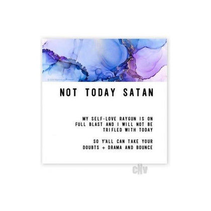 Ink + Soul Snarky Collection: Not Today Satan Magnet Set - 4 Pack - Adult Naughty Store