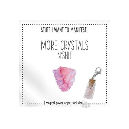 Crystals N Shit Manifestation Kit: Snarky Manifesting Cards with Magical Power Objects