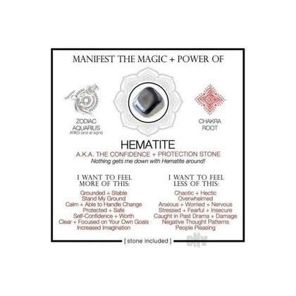 Hematite Crystal Cards - Unlock the Magic of Crystals for Mind, Body, and Spirit - Adult Naughty Store