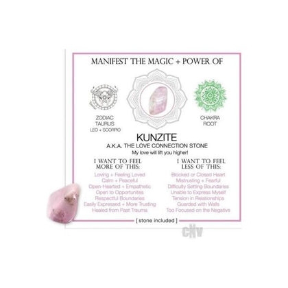 Kunzite Crystal Cards: Unveil the Magic of Crystal Energy with Chakra and Zodiac Associations - Adult Naughty Store