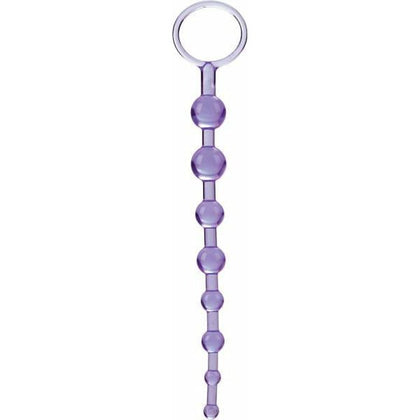 Introducing the First Time Love Beads Purple: Flexible Pleasure Beads for Beginners (Model FT-001) - Designed for All Genders and Unforgettable Pleasure!