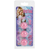 Introducing the First Time Love Balls Triple Lover - The Perfectly Weighted Pleasure Experience for Beginners - Pink - Adult Naughty Store